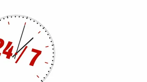 Clock: 24/7 Stock Footage 10559316