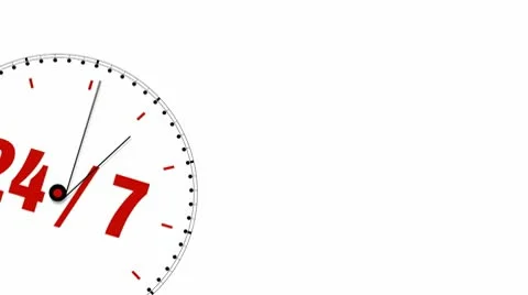 Clock: 24/7 Stock Footage 10559385