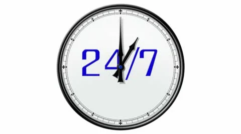 Clock: 24/7 Stock Footage 10566242