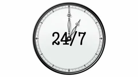 Clock: 24/7 Stock Footage 10571895