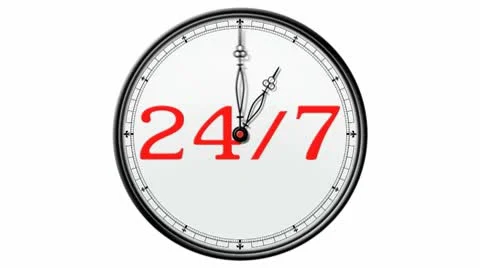 Clock: 24/7 Stock Footage 10571900
