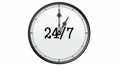 Clock: 24/7 Stock Footage 10572866