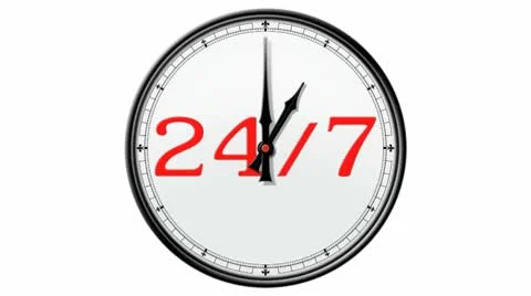 Clock: 24/7 Stock Footage 10685495