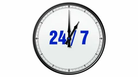 Clock: 24/7 Stock Footage 10686053