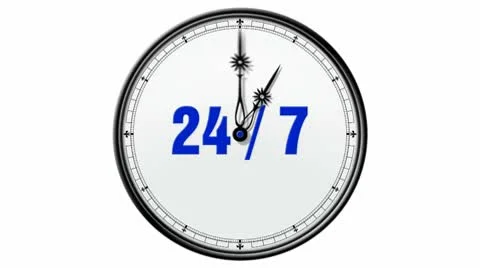 Clock: 24/7 Stock Footage 10686819