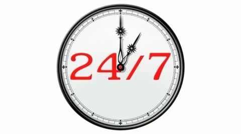 Clock: 24/7 Stock Footage 21979633