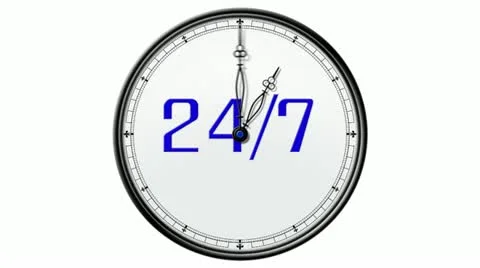 Clock: 24/7 Stock Footage 21980788