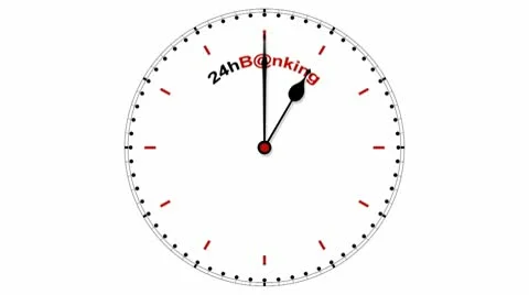 Clock: 24hBanking Stock Footage 10535515