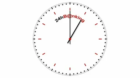 Clock: 24hBanking Stock Footage 10559125