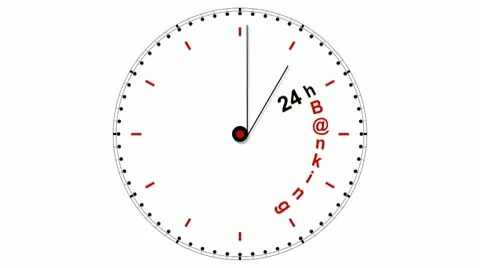 Clock: 24hBanking Stock Footage 10559153