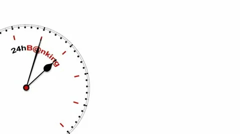 Clock: 24hBanking Stock Footage 10559293