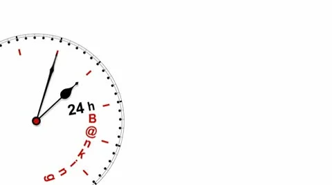 Clock: 24hBanking Stock Footage 10559295