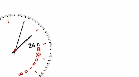 Clock: 24hBanking Stock Footage 10559323