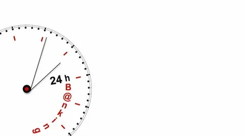 Clock: 24hBanking Stock Footage 10559380