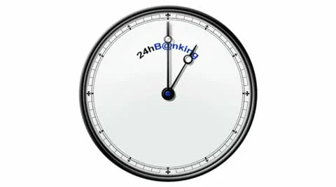 Clock: 24hB@nking Stock Footage 10569026