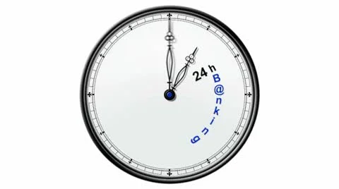 Clock: 24hB@nking Stock Footage 10571943