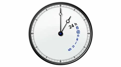 Clock: 24hB@nking Stock Footage 10685476