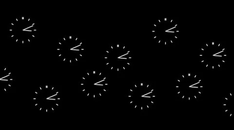 Clock-25T Stock Footage