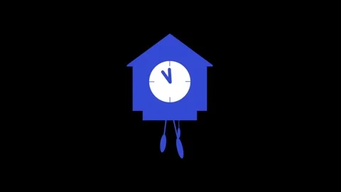 Clock 2d animation video Video stock 280927358