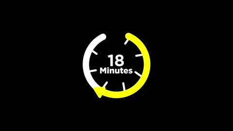 Clock 30 minutes icon, Clock timer passage waiting time animation Stock Footage 321062242