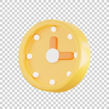 Clock 3D Illustrations, 3D rendering Stock Illustration