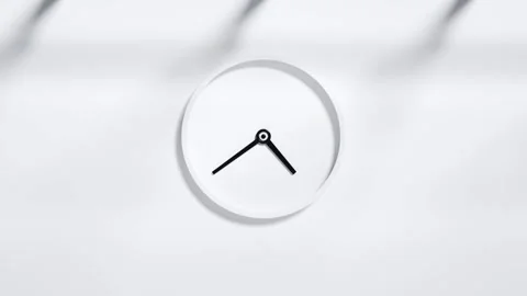 Clock 3d rendered Video stock 166139465