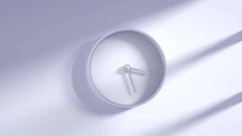 Clock 3d rendered Vídeo Stock 166139589