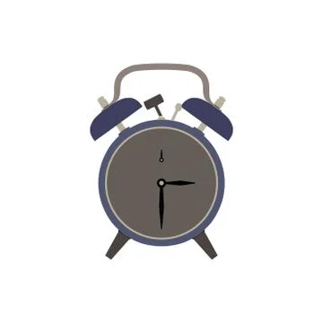 Clock alarm icon vector time illustration wake background isolated timer sign イラスト素材