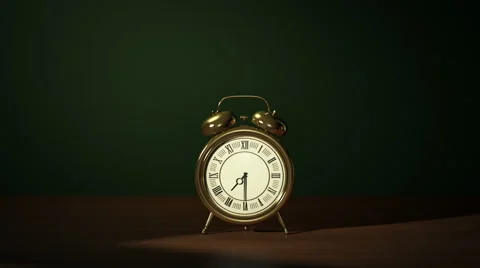 Clock Alarm Time-Lapse, 3D Rendering Stock Footage 62871890
