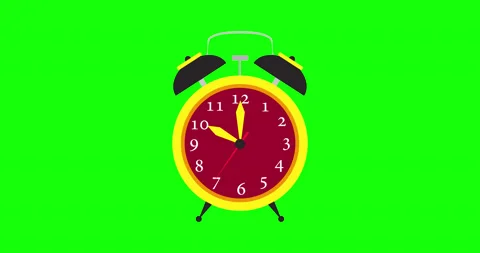 Clock alarm vector icon time isolated. Wake up background illustration watch  Video stock 141723248