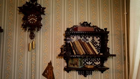 Clock and books Stock Footage 77827655