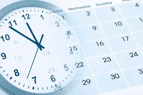 Clock and calendar 库存照片