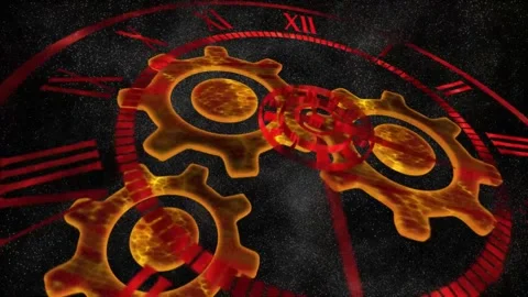 Clock and gears Stock Footage 262735908