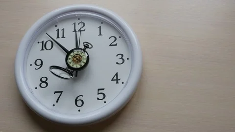 Clock and pocket watch timelapse Video stock 125927822