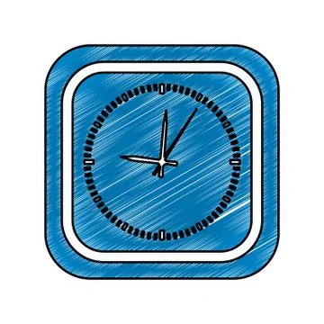Clock and time concept Stock Illustration
