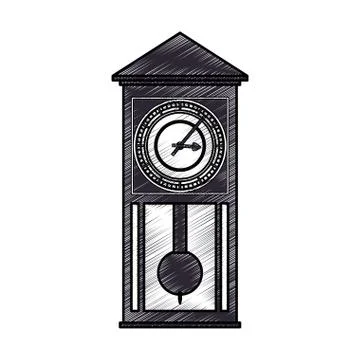 Clock and time concept Stock Illustration