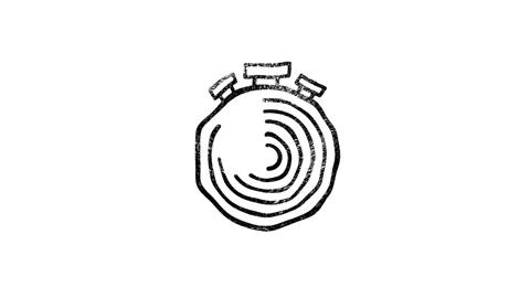 Clock and time icon in hand draw style. Motion graphics Vídeos de archivo 151565837