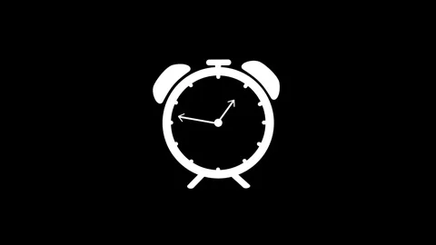 Clock animation, 1 o'clock Stock Footage 295335910