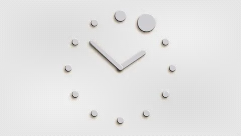 Clock Animation in 12 Hour. Stock Footage 168141676