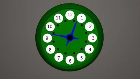 Clock animation 1500 fps Stock Footage 162077870