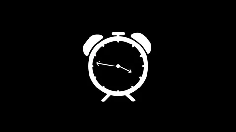 Clock animation, 4 o'clock Stock Footage 295342088