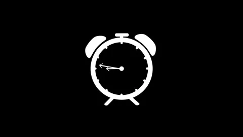 Clock animation, 9 o'clock Stock Footage 295347967