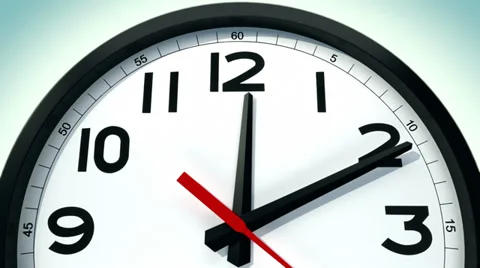 Clock Animation Closeup Stock Footage 37169280
