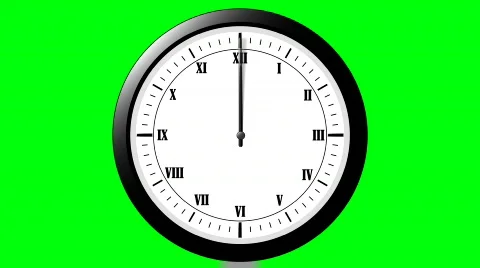 Clock Animation Stock Footage 235320