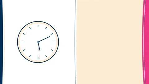 Clock animation Video stock 173091417