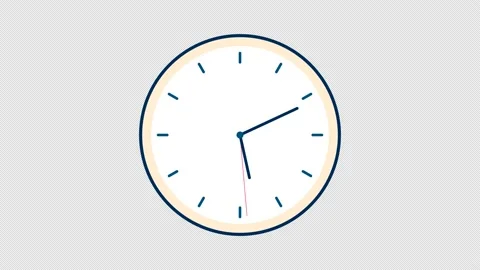 Clock animation Video stock 203996038