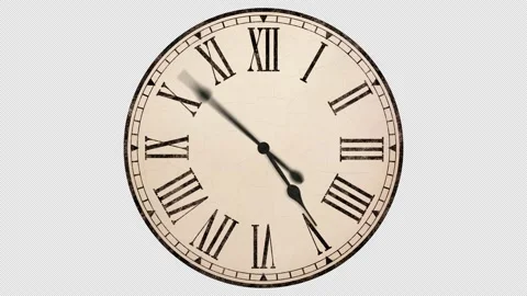 Clock animation, seamless loop, Alpha channel included Stock Footage 146913101