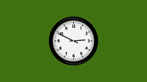 Clock animation. seamless loop Stock Footage 168429639