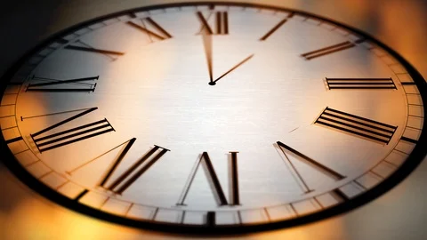 Clock Animation Series - Burning Clock Concept Stock Footage 101719151