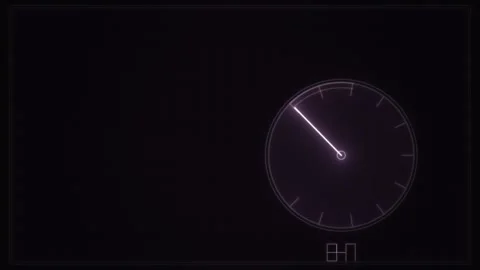Clock animation showing the passage of time with dynamic Stock Footage 338195347